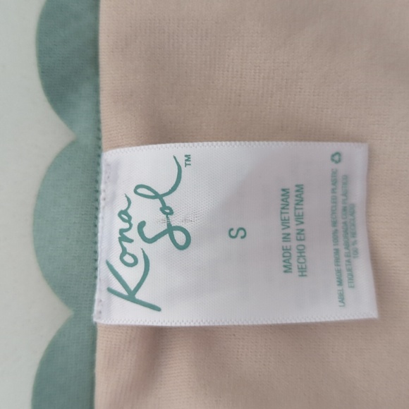 Kona Sol Swim Bottom size S High Waisted scalloped edge - Picture 4 of 4